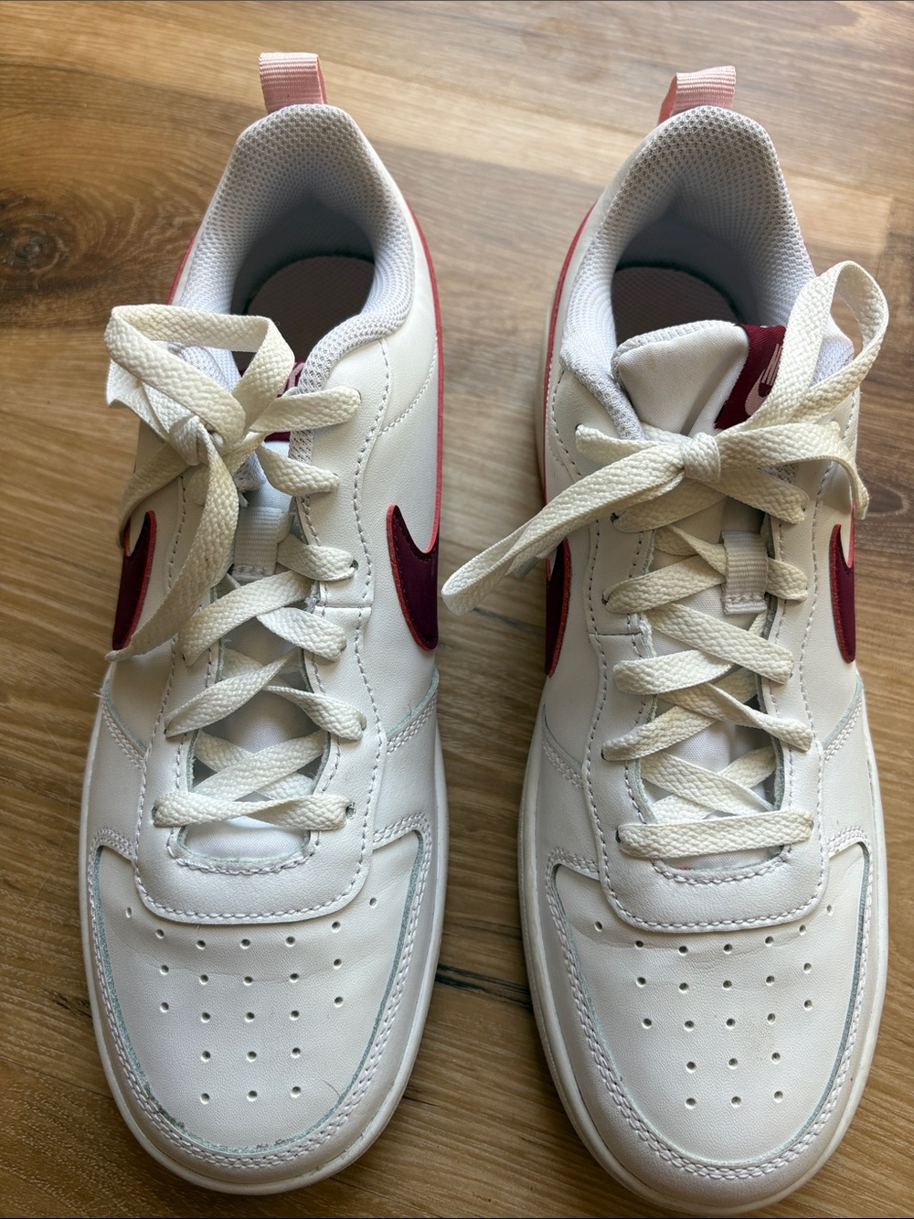 Nike Court Borough Low Kids Lace-Up Sneakers in 7Y